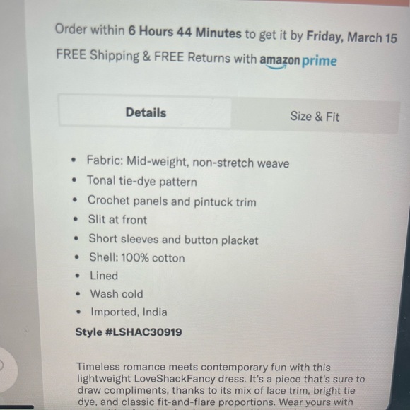 Loveshackfancy Edie Dress - green - size S EUC - Picture 3 of 4